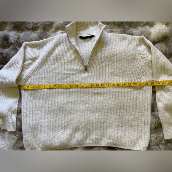 JENNI KAYNE-Cashmere Half Zip size xs - Picture 7 of 8